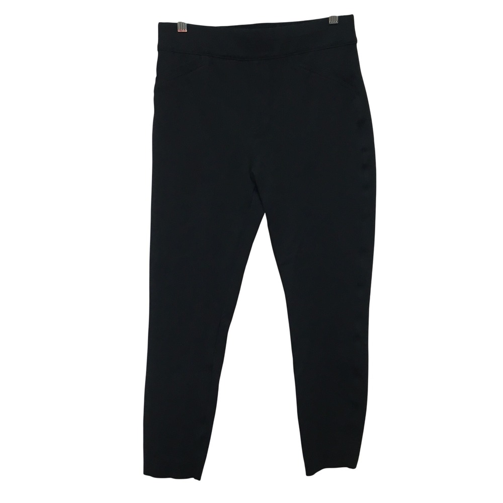 Spanx Smoothing Ponte Knit High Rise Leggings Women's Medium Black Office Mod - Picture 1 of 16